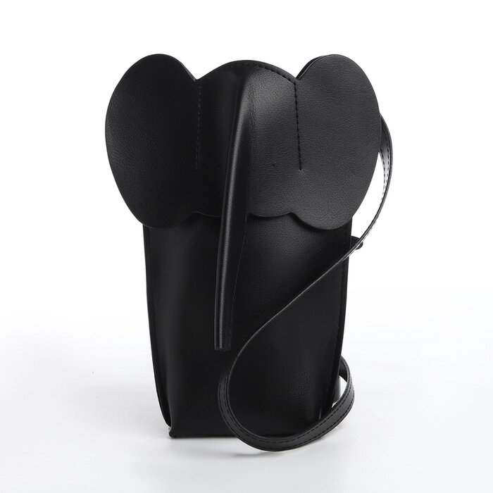 Сумка женская кросс-боди на кнопке, цвет чёрный от компании Интернет - магазин Flap - фото 1