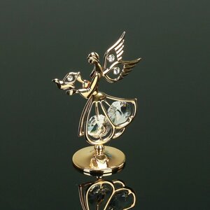 Сувенир «Ангел с голубем», 357.5 см, с кристаллами