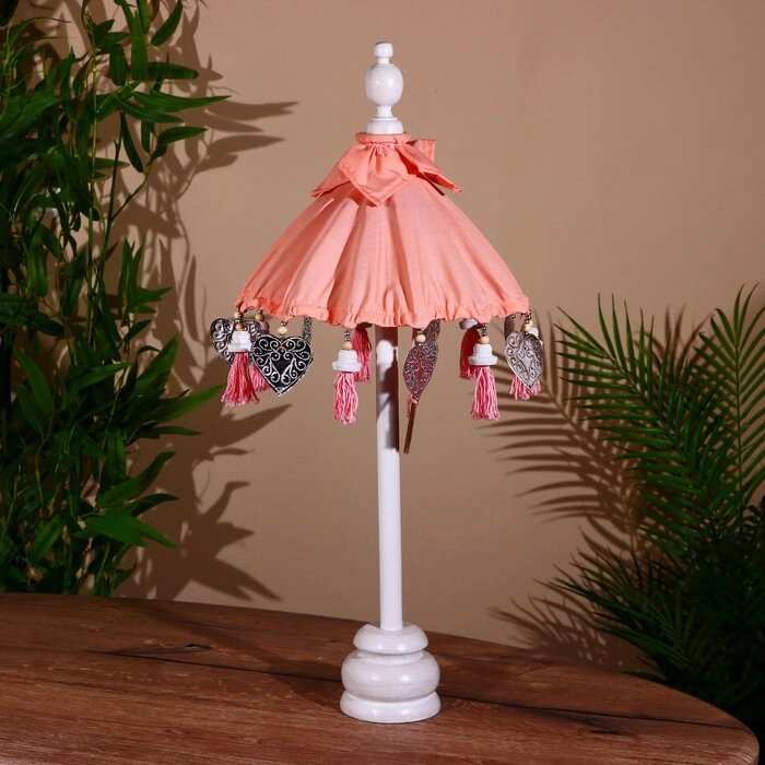Сувенир интерьерный "Зонтик" розовый 60 см от компании Интернет - магазин Flap - фото 1