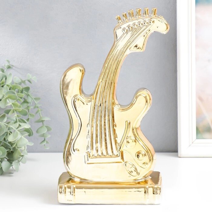 Сувенир керамика "Электрогитара" золото 30х16х9 см от компании Интернет - магазин Flap - фото 1
