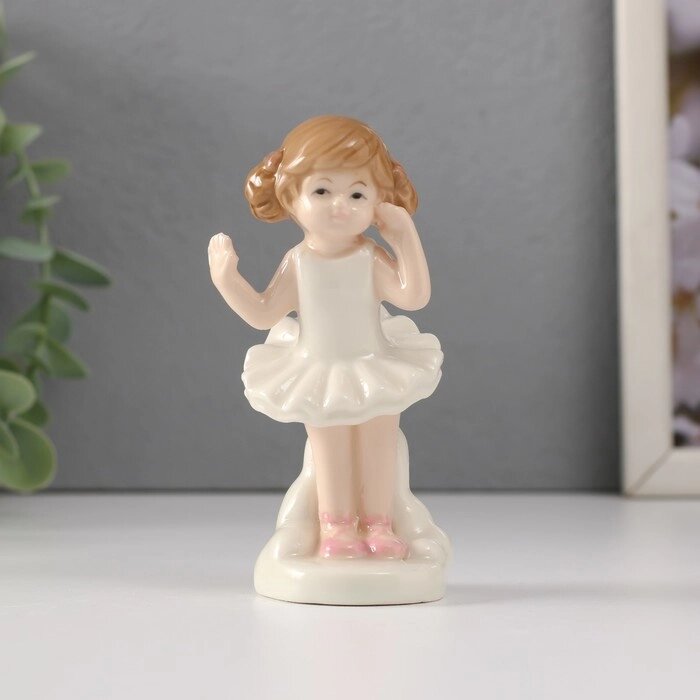 Сувенир керамика "Малышка-балерина" 5х3,6х10 см от компании Интернет - магазин Flap - фото 1