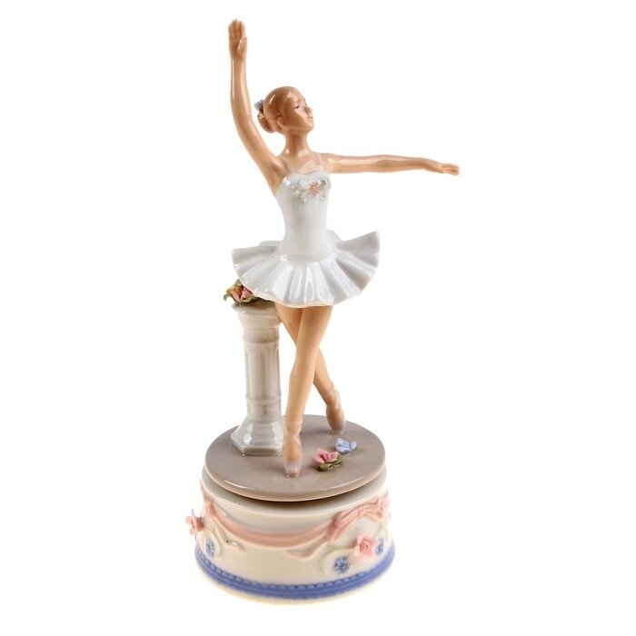 Сувенир керамика под фарфор музыкальный "Балерина" 22х9х9 см от компании Интернет - магазин Flap - фото 1