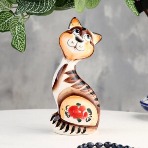 Сувенир "Кот с кошкой на удачу", 2 шт, гжель цвет
