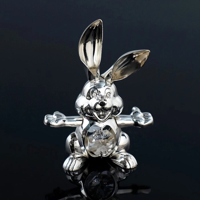 Сувенир «Кролик», 5,52.58 см, с кристаллами от компании Интернет - магазин Flap - фото 1