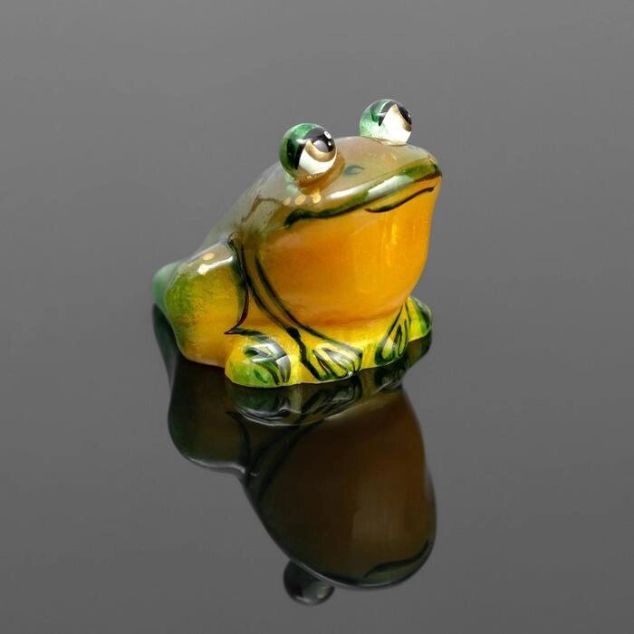 Сувенир"Лягушка пучеглазая", селенит от компании Интернет - магазин Flap - фото 1