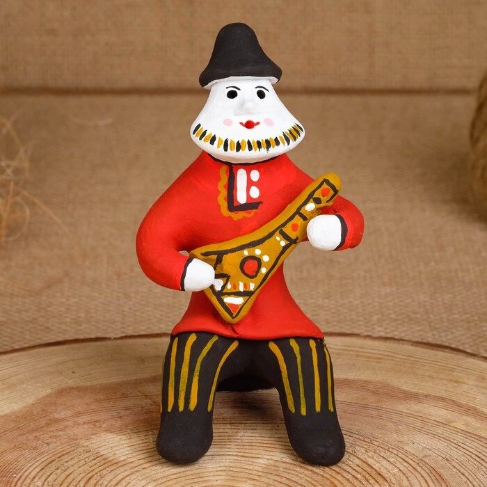 Сувенир «Мужик с балалайкой », 6712 см, каргопольская игрушка от компании Интернет - магазин Flap - фото 1