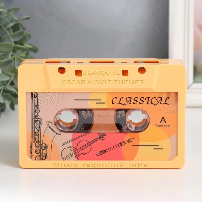 Сувенир музыкальный механический "Аудиокассета. Классика" 17х11х5 см от компании Интернет - магазин Flap - фото 1