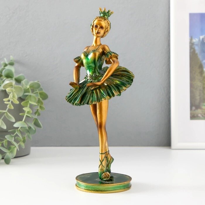 Сувенир полистоун "Балерина в короне с цветком. Выход на поклон" 25,4 см от компании Интернет - магазин Flap - фото 1