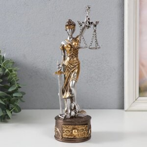 Сувенир полистоун "Фемида - Богиня правосудия, на шкатулке" 7х8х24 см
