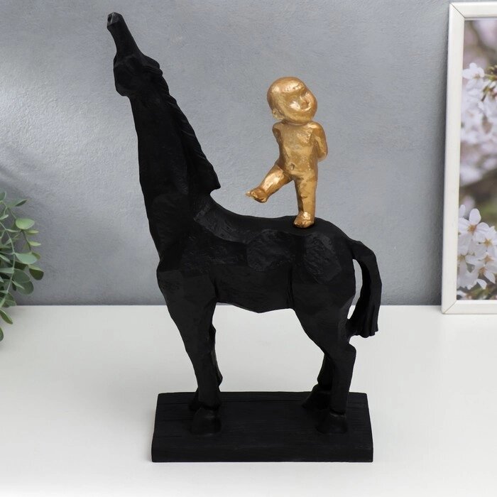 Сувенир полистоун "Малыш на коне" 40х12х28 см от компании Интернет - магазин Flap - фото 1