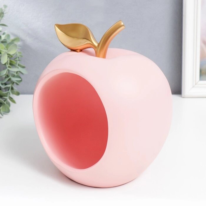 Сувенир полистоун подставка "Розовое яблоко" 20,5х16х18 см от компании Интернет - магазин Flap - фото 1