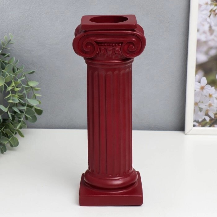 Сувенир полистоун "Римская колонна" красный 27х9х10 см от компании Интернет - магазин Flap - фото 1