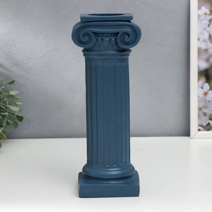 Сувенир полистоун "Римская колонна" синий 27х8х10см от компании Интернет - магазин Flap - фото 1