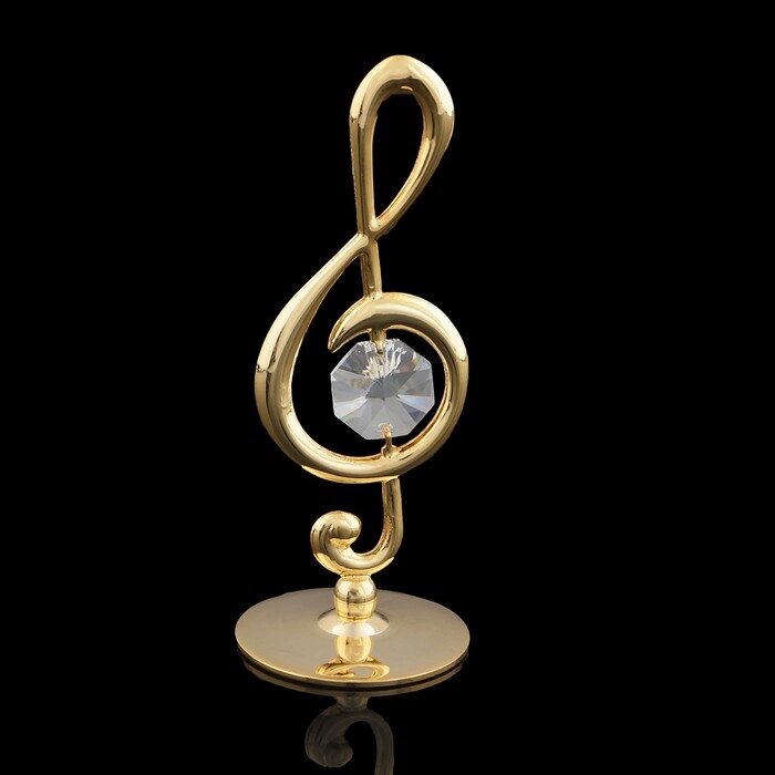 Сувенир «Скрипичный ключ», 3,23,28 см, с кристаллом от компании Интернет - магазин Flap - фото 1