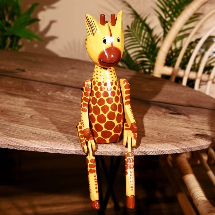 Сувенир "Жирафик" висячие лапки, дерево 40 см от компании Интернет - магазин Flap - фото 1