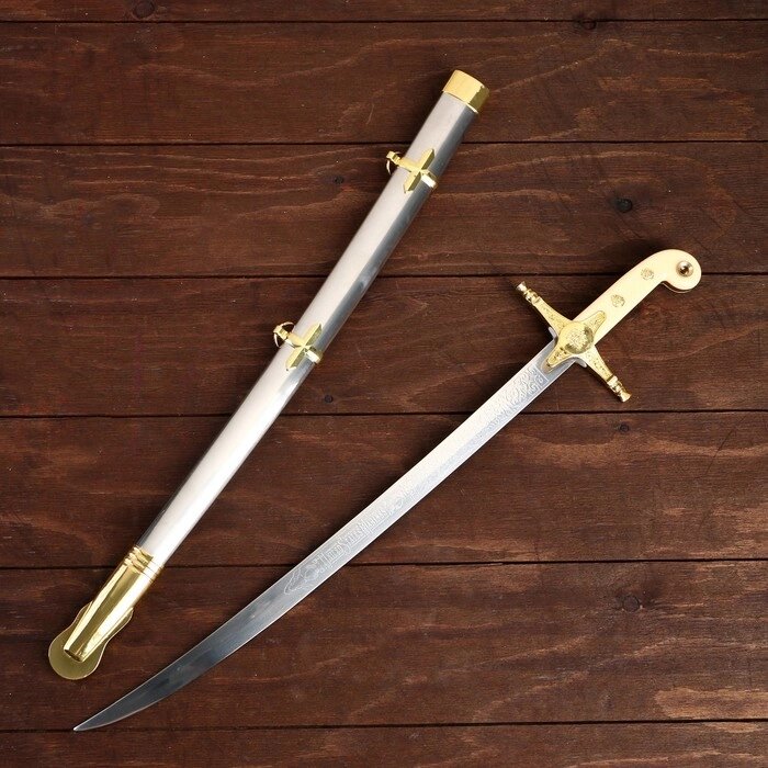 Сувенирный меч "Морской пехотинец", роспись на клинке, 60 см от компании Интернет - магазин Flap - фото 1