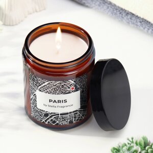 Свеча ароматическая в банке "PARIS", ваниль, мускус, 250 г