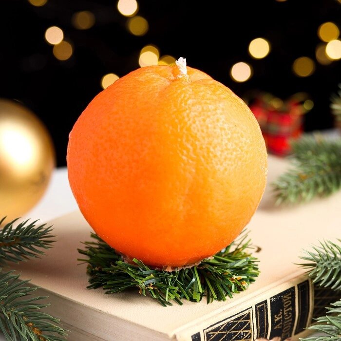 Свеча новогодняя "Апельсин крупный" от компании Интернет - магазин Flap - фото 1