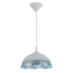 Светильник BayerLux Колпак "Класи" 1 лампа E27 40Вт белый-синий д. 250