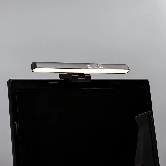 Светильник для ноутбука "Лайт" LED 5Вт 3000К-6000К 100Лм Ra80 USB черный 7,3х3,5х25см от компании Интернет - магазин Flap - фото 1