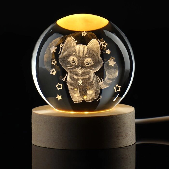 Светильник «Котик», диам. 6 см от компании Интернет - магазин Flap - фото 1