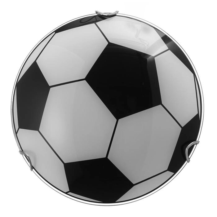 Светильник "Мяч" моллир., 1х60Вт Е27, хром, d=25 см,  h=4,5 см от компании Интернет - магазин Flap - фото 1