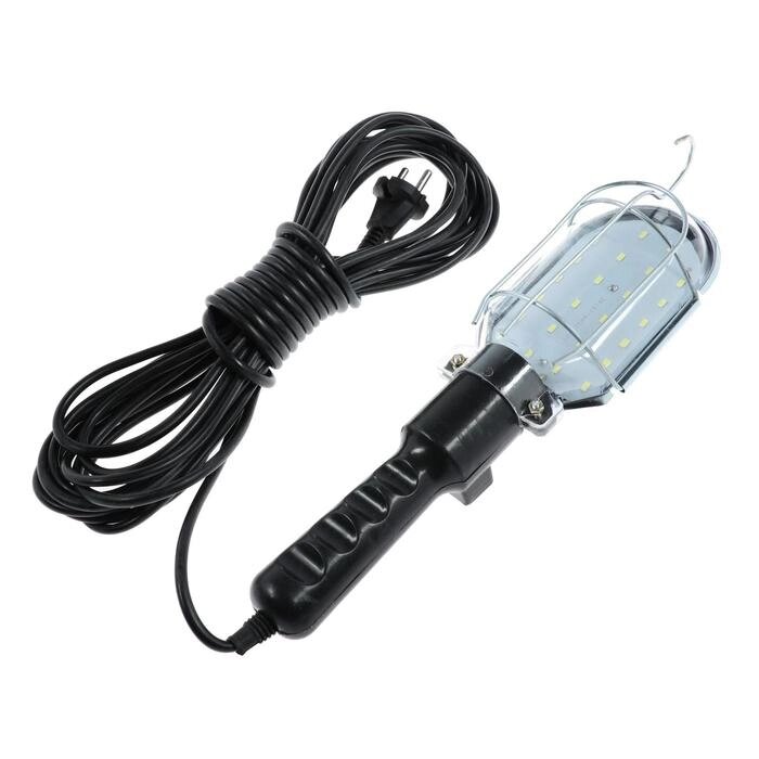 Светильник переносной светодиодный Luazon Lighting с выключателем, 10Вт, 24LED, 10 м, черный от компании Интернет - магазин Flap - фото 1