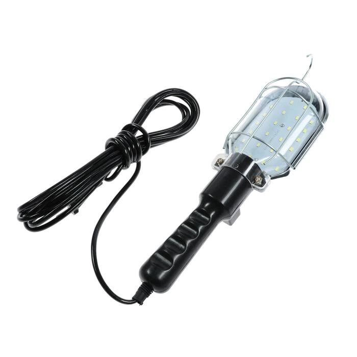 Светильник переносной светодиодный Luazon Lighting с выключателем, 10Вт, 24LED, 5 м, черный от компании Интернет - магазин Flap - фото 1
