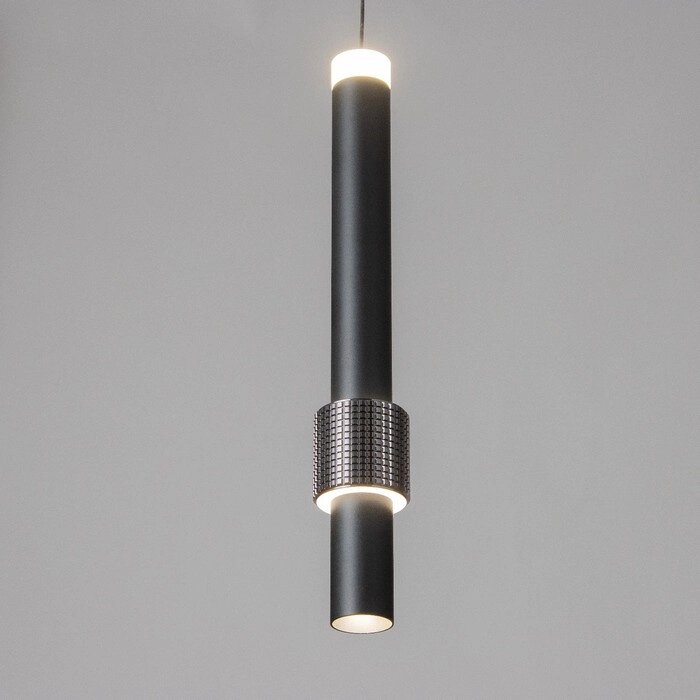Светильник подвесной "Алекса" LED 7Вт 4000К черный 4х4х40-140см от компании Интернет - магазин Flap - фото 1