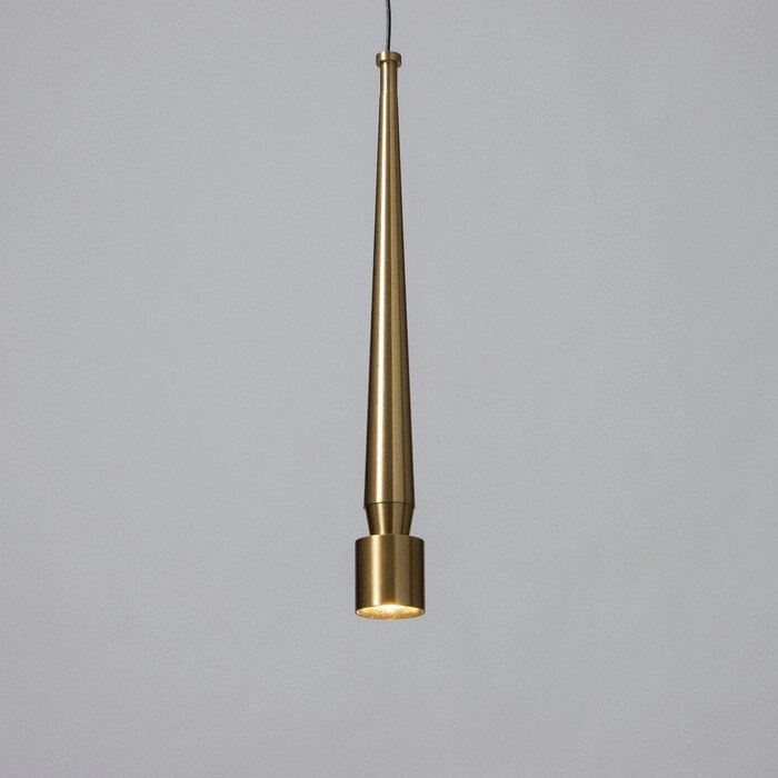 Светильник подвесной "Кельна" LED 5Вт 4000К золото 4х4х33,5-133,5см от компании Интернет - магазин Flap - фото 1