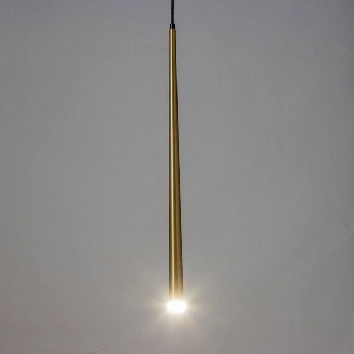 Светильник подвесной "Титан" LED 5Вт 4000К золото 2,8х2,8х60-160см от компании Интернет - магазин Flap - фото 1