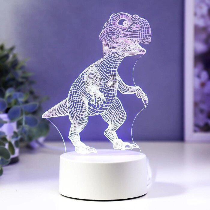 Светильник "Тираннозавр" LED RGB от сети RISALUX от компании Интернет - магазин Flap - фото 1