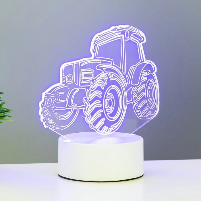 Светильник "Трактор" LED белый от сети 9,5х16х17,5 см RISALUX от компании Интернет - магазин Flap - фото 1