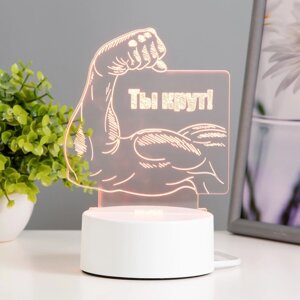 Светильник "Ты крут" LED RGB от сети 12,8х9,5х14,5 см RISALUX