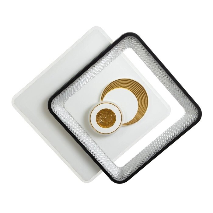 Светильник "Вилса" LED 156Вт бело-чёрный 50х50х7 см BayerLux от компании Интернет - магазин Flap - фото 1