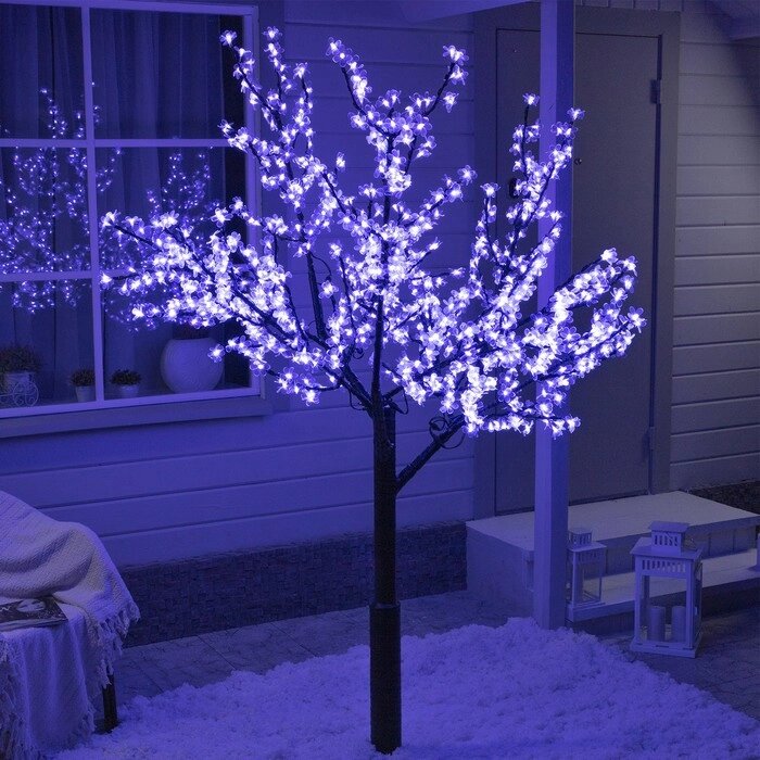 Светодиодное дерево «Баугиния» 2 м, 864 LED, постоянное свечение, 220 В, свечение мульти (RGB) от компании Интернет - магазин Flap - фото 1