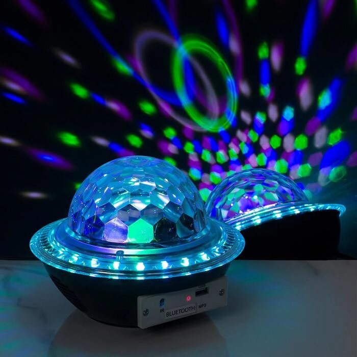 Световой прибор «НЛО» 12 см, динамик, свечение RGB, 220 В от компании Интернет - магазин Flap - фото 1