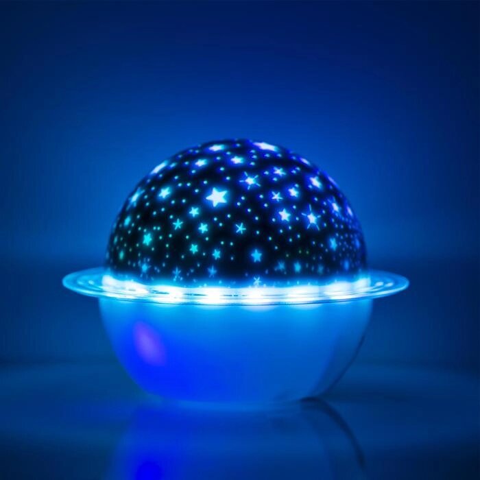 Световой прибор «Звёздное небо» 16 см, динамик, съёмная полусфера, свечение RGB, 5 В от компании Интернет - магазин Flap - фото 1