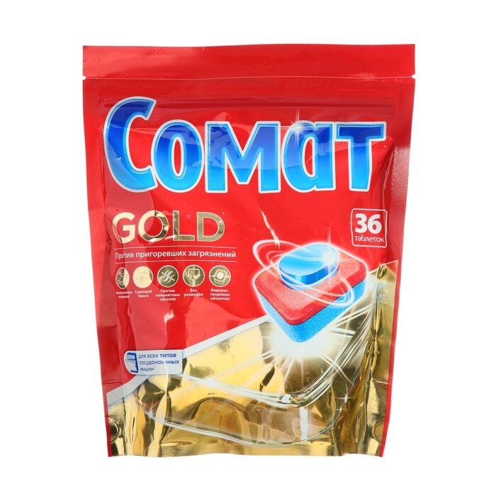 Таблетки для посудомоечной машины Somat Gold, 36 шт от компании Интернет - магазин Flap - фото 1