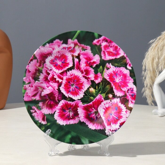 Тарелка декоративная "Цветы", вид 2, D = 17,5 см от компании Интернет - магазин Flap - фото 1