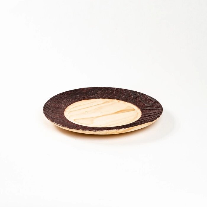 Тарелка деревянная Mаgistrо, 21 см, из цельного массива кедра от компании Интернет - магазин Flap - фото 1