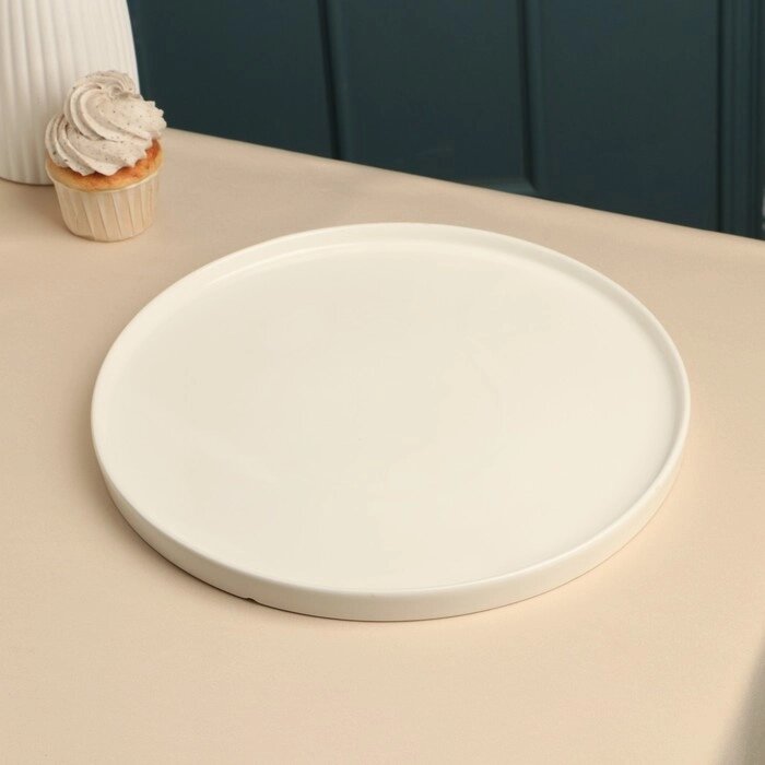 Тарелка фарфоровая Sola, d=30 см, белая от компании Интернет - магазин Flap - фото 1