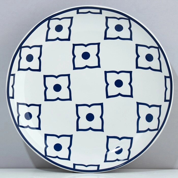 Тарелка керамическая «Марокко» белая, 22.5 см, цвет белый от компании Интернет - магазин Flap - фото 1