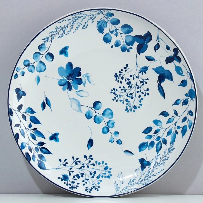 Тарелка керамическая Royal Garden, 25.5 см, цвет белый от компании Интернет - магазин Flap - фото 1