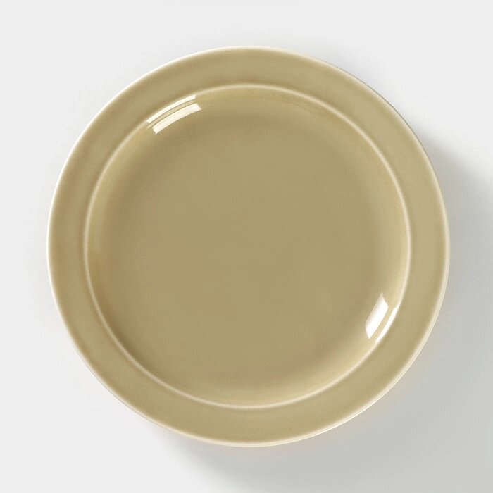 Тарелка мелкая «Акварель», d=24 см, цвет фисташковый от компании Интернет - магазин Flap - фото 1