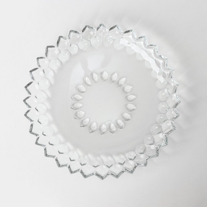 Тарелка стеклянная YAGHOUT, d=32 см от компании Интернет - магазин Flap - фото 1