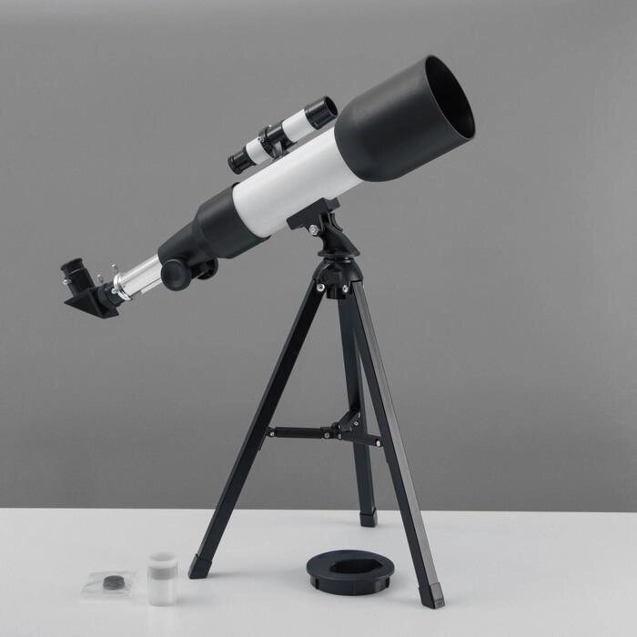 Телескоп настольный 90 кратного увеличения, бело-черный корпус от компании Интернет - магазин Flap - фото 1
