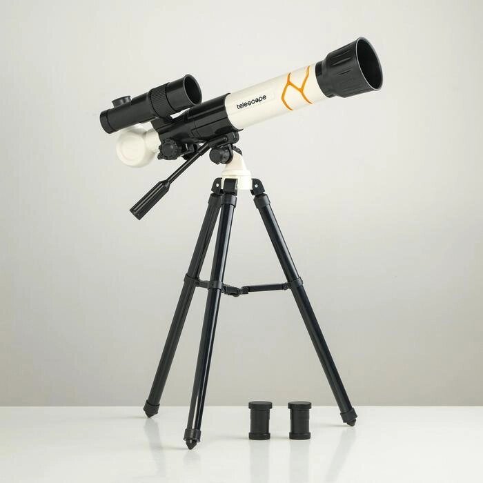 Телескоп "Юный астроном" кратность х40, белый от компании Интернет - магазин Flap - фото 1