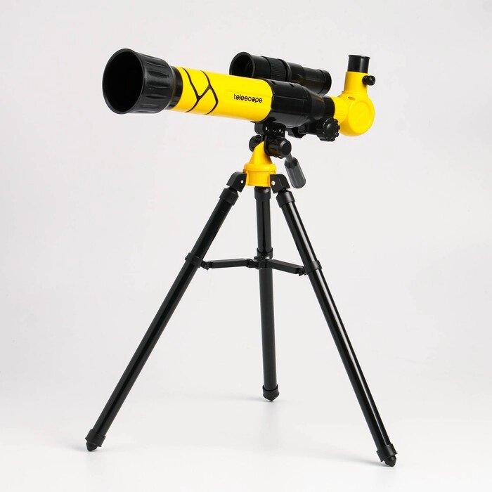 Телескоп  "Юный астроном" кратность х40, жёлтый от компании Интернет - магазин Flap - фото 1
