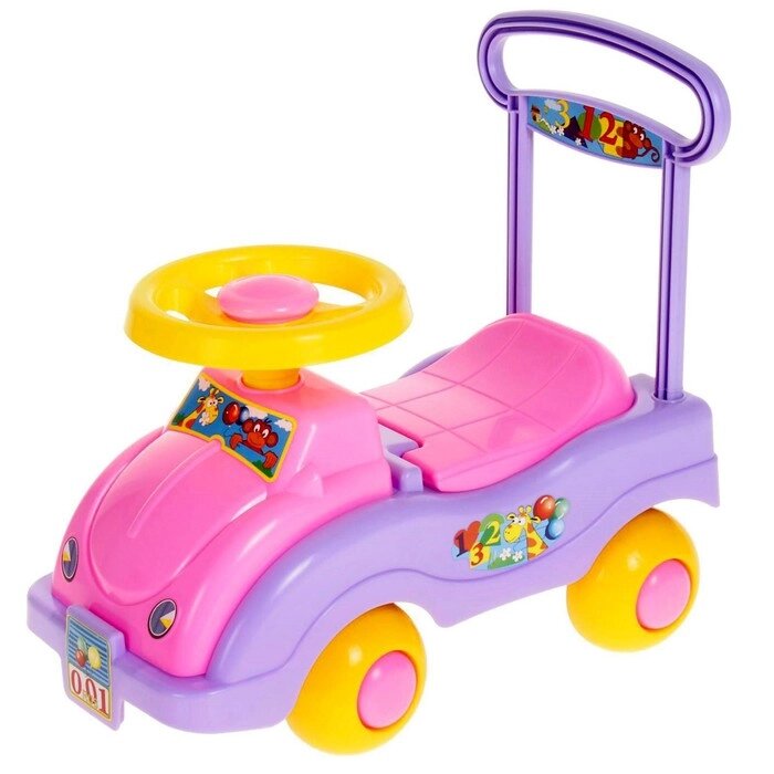 Толокар-автомобиль для девочек, с гудком-пищалкой от компании Интернет - магазин Flap - фото 1
